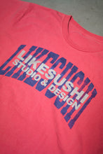 Load image into Gallery viewer, Studio &amp; Design + Distressed Arch Logo T-Shirt (Pink Lemonade)
